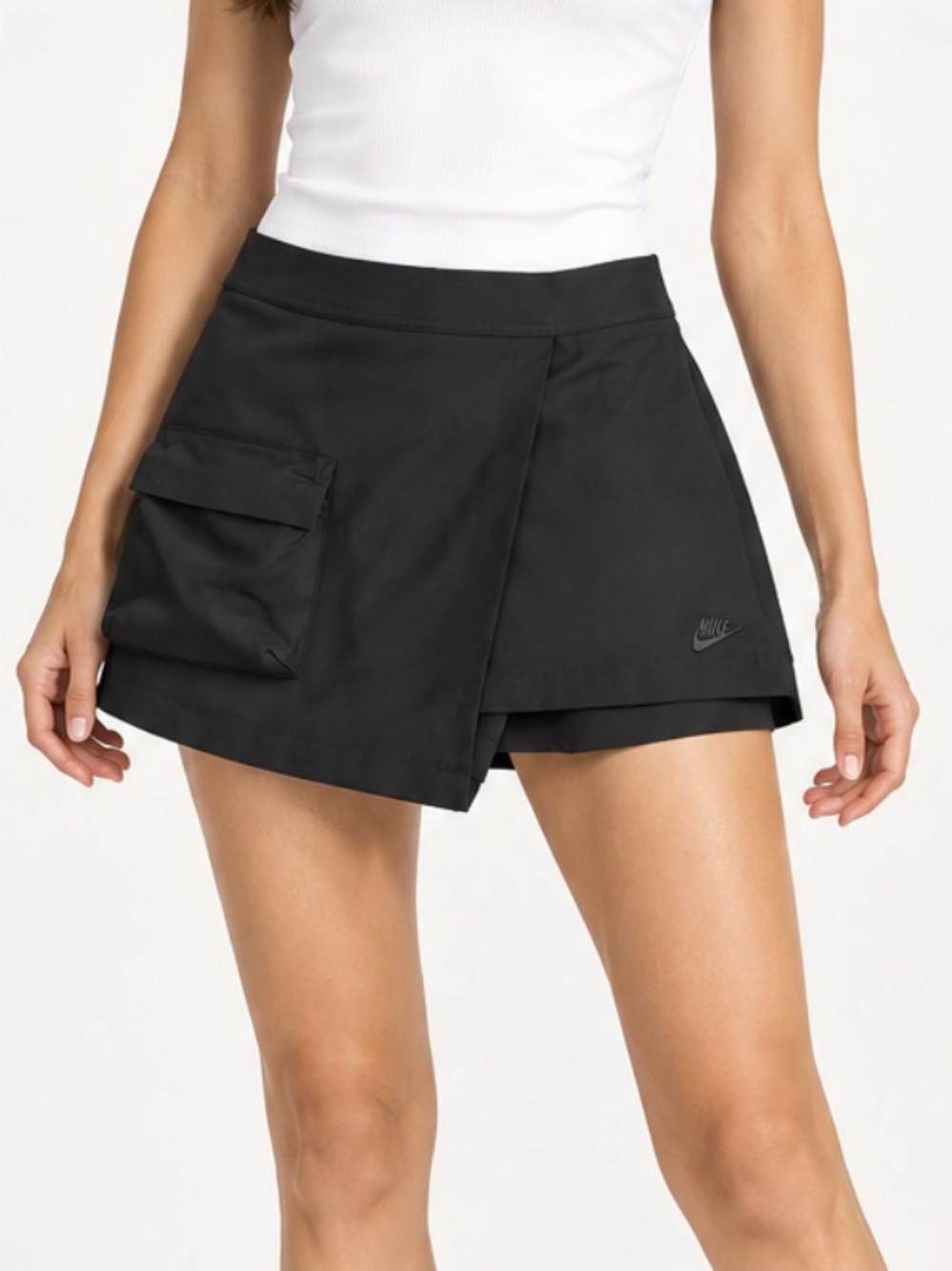 Nike Tech Pack Dri-FIT Asymmetric Cargo Skort Black Women’s L